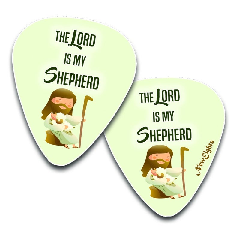NewEights Christian Bible Verse Guitar Picks for Kids (12-pack) - FREE 1 Cute Guitar Pick Holder Wallet - Stocking Stuffers for Birthday Easter Sunday School Thanksgiving Christmas - Image 2